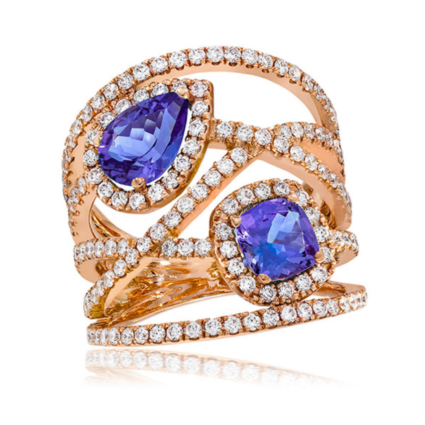 How to clean Tanzanite, blue, violet, or purple gemstone. Relatively hard gemstone.