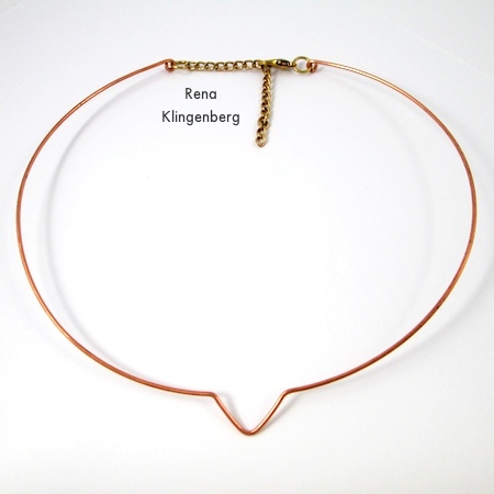 Adjustable Neckwire for Pendants - Tutorial by Rena Klingenberg