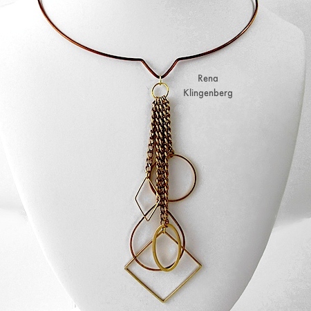 Geometric Waterfall Neckwire, Two Ways - Tutorial by Rena Klingenberg