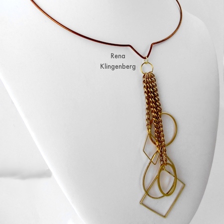 Geometric Waterfall Neckwire, Two Ways - Tutorial by Rena Klingenberg