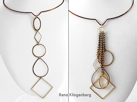 Geometric Waterfall Neckwire, Two Methods (Tutorial) – Jewellery Making Journal